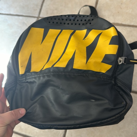 Nike Large Duffel Bag Black Yellow - Picture 3 of 4